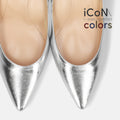 2024AW：iCoN COLORS：ポインテッドトゥ スムース パンプス（C76533）シルバー/mamian（マミアン）