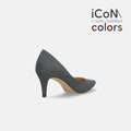 30%OFF：iCoN COLORS：ポインテッドトゥ スエード パンプス（C76532）チャコールS/mamian（マミアン）