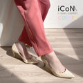 30%OFF：iCoN COLORS：ポインテッドトゥ スムース パンプス（C76533）チャイ/mamian（マミアン）
