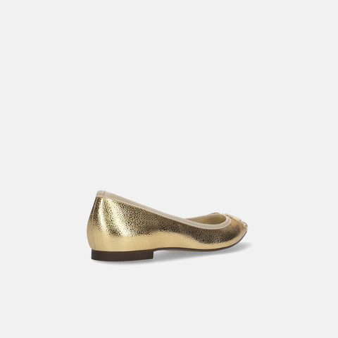 2025AW：シャイニー バレエシューズ（m17012）ゴールド/mamian（マミアン）