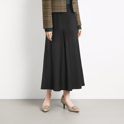 2025AW：ポインテッドトゥ バックル パンプス（m55224）グレージュ/mamian（マミアン）