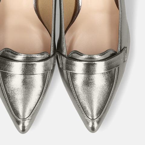 2025AWBI：ローファースタイル パンプス（5725）スチール/mamian（マミアン）