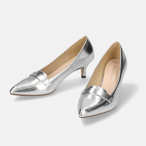 10% OFF: 2024SSBI: Loafer style pumps (5725) Silver