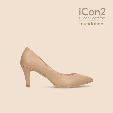 iCon2 Foundations 2024：ポインテッドトゥ パンプス（F7203）モイストナチュラル/mamian（マミアン）